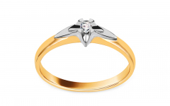 Bague en or à diamant 0,040 ct Always - BSBR012M